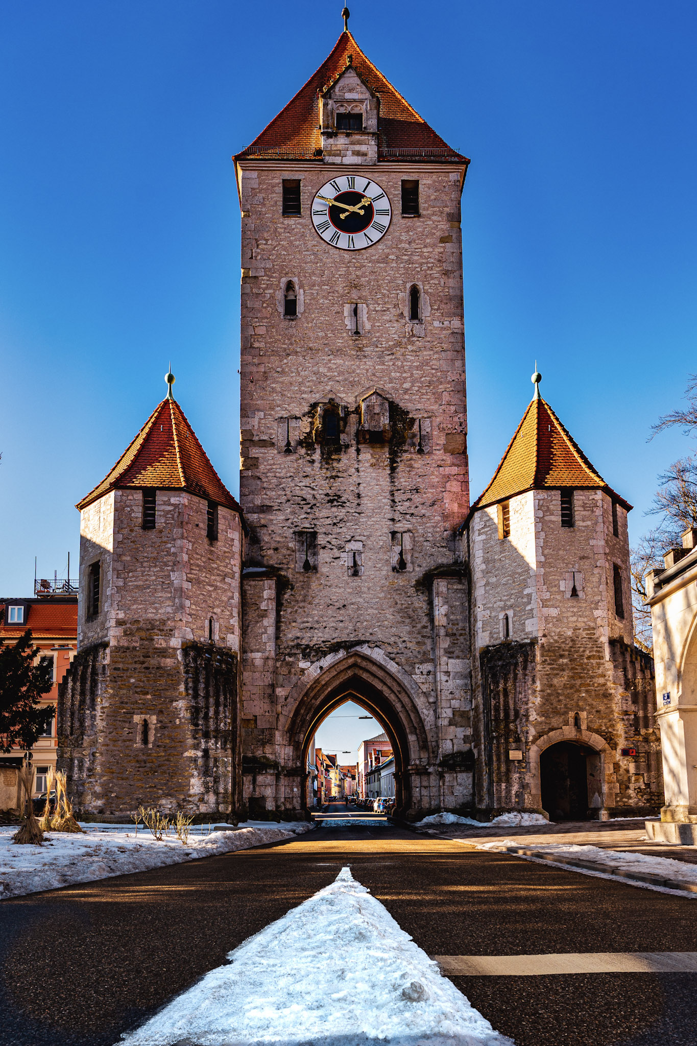 Regensburg Ostentor Snow